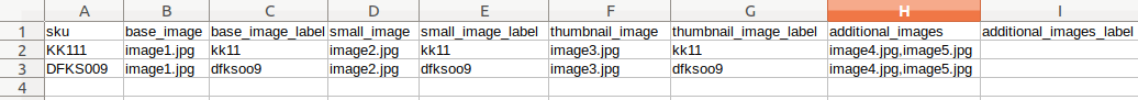 Import products images using CSV